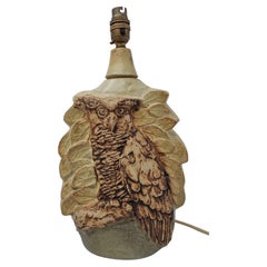 Bernard Rooke Studio Pottery Lamp C. 1970s