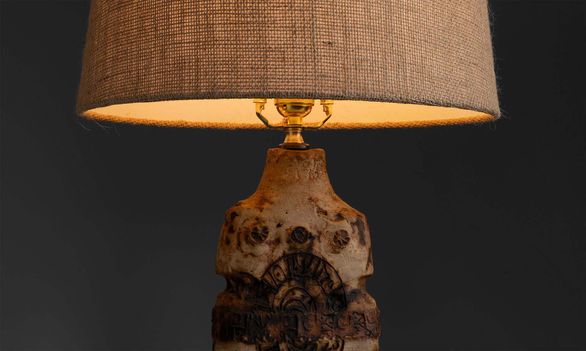 Inglese Lampada dello Studio Pottery di Bernard Rooke, Inghilterra, circa 1970 in vendita