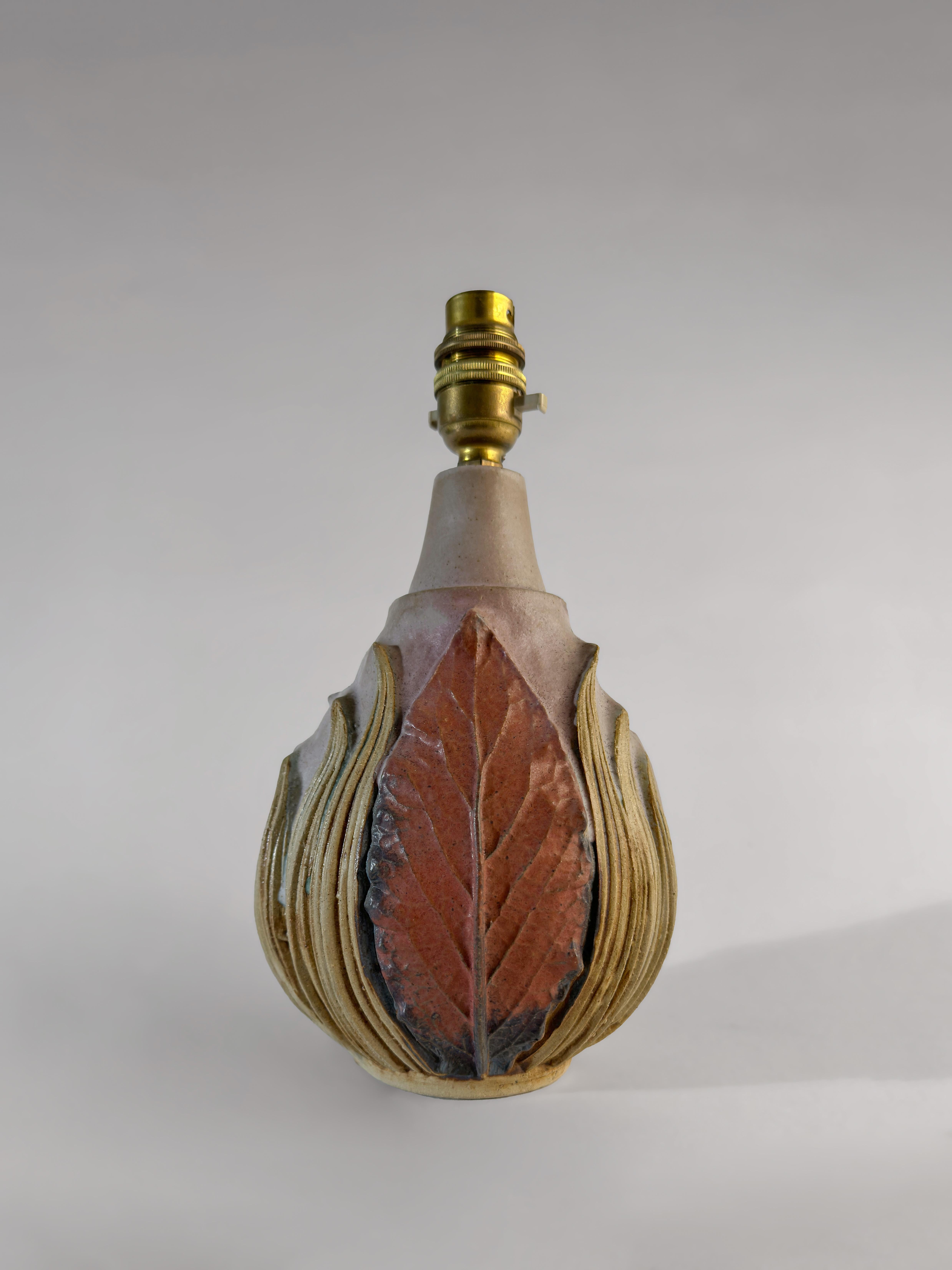 Keramik-Tischlampe von Bernard Rooke, ca. 1960er Jahre im Angebot 1