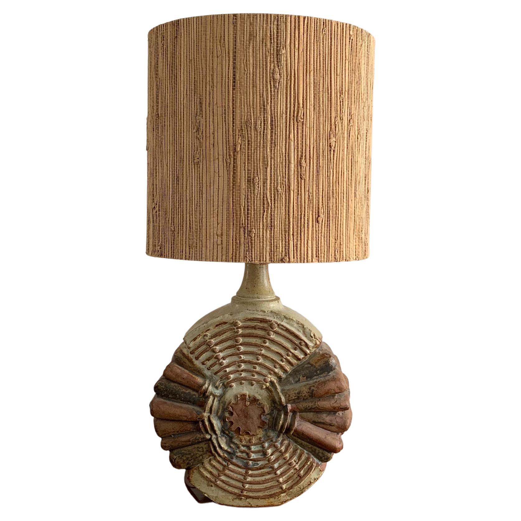 Bernard Rooke Table Lamp with Original Shade, England, 1960 For Sale