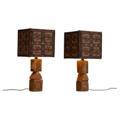 Bernard Rooke Table Lamps, England 1980