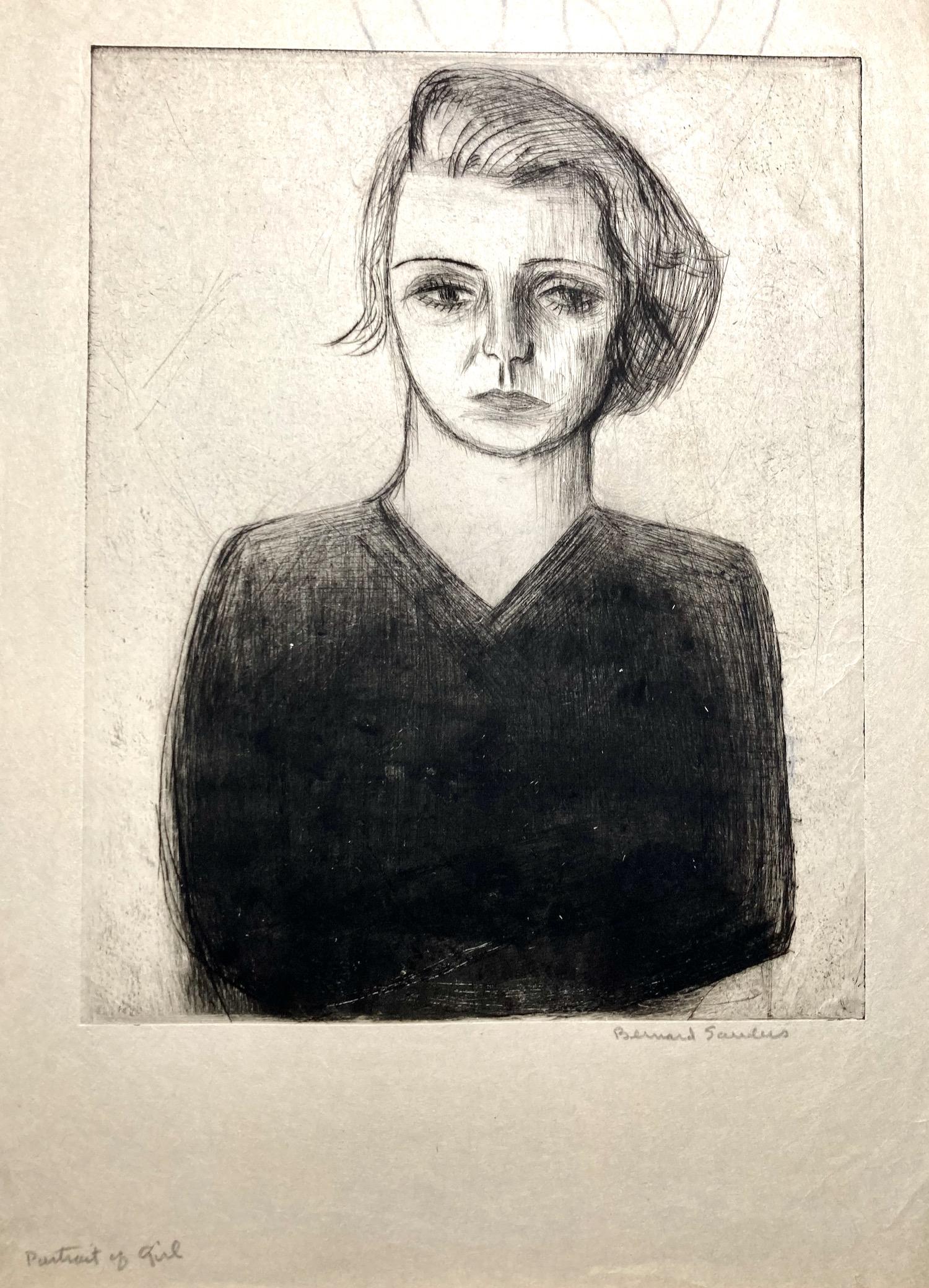 Bernard Sanders, Portrait of Girl, about 1925 1
