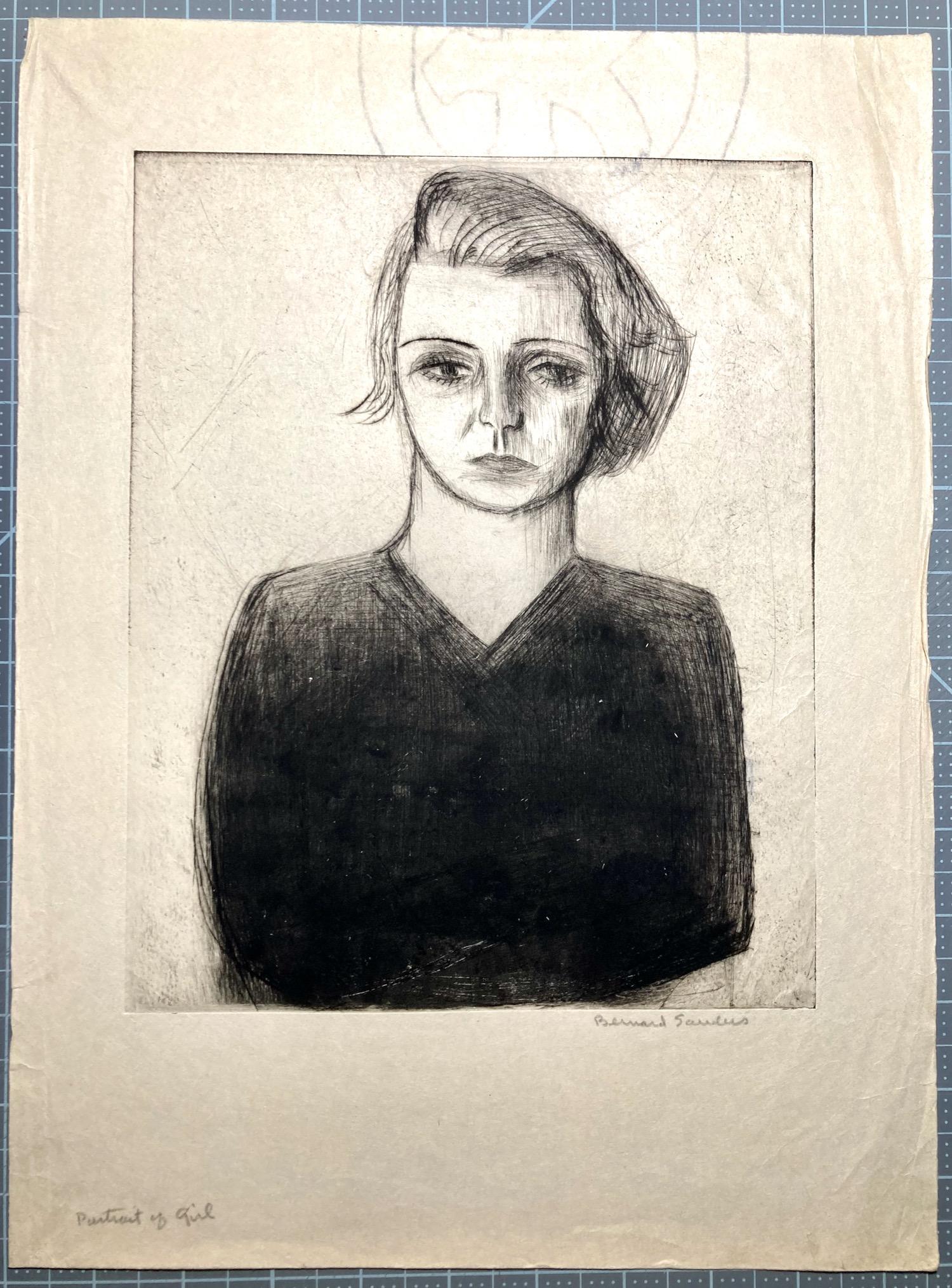 Bernard Sanders, Portrait of Girl, about 1925 3