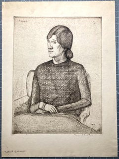 Bernard Sanders, Portrait of Woman (with Bun), about 1925