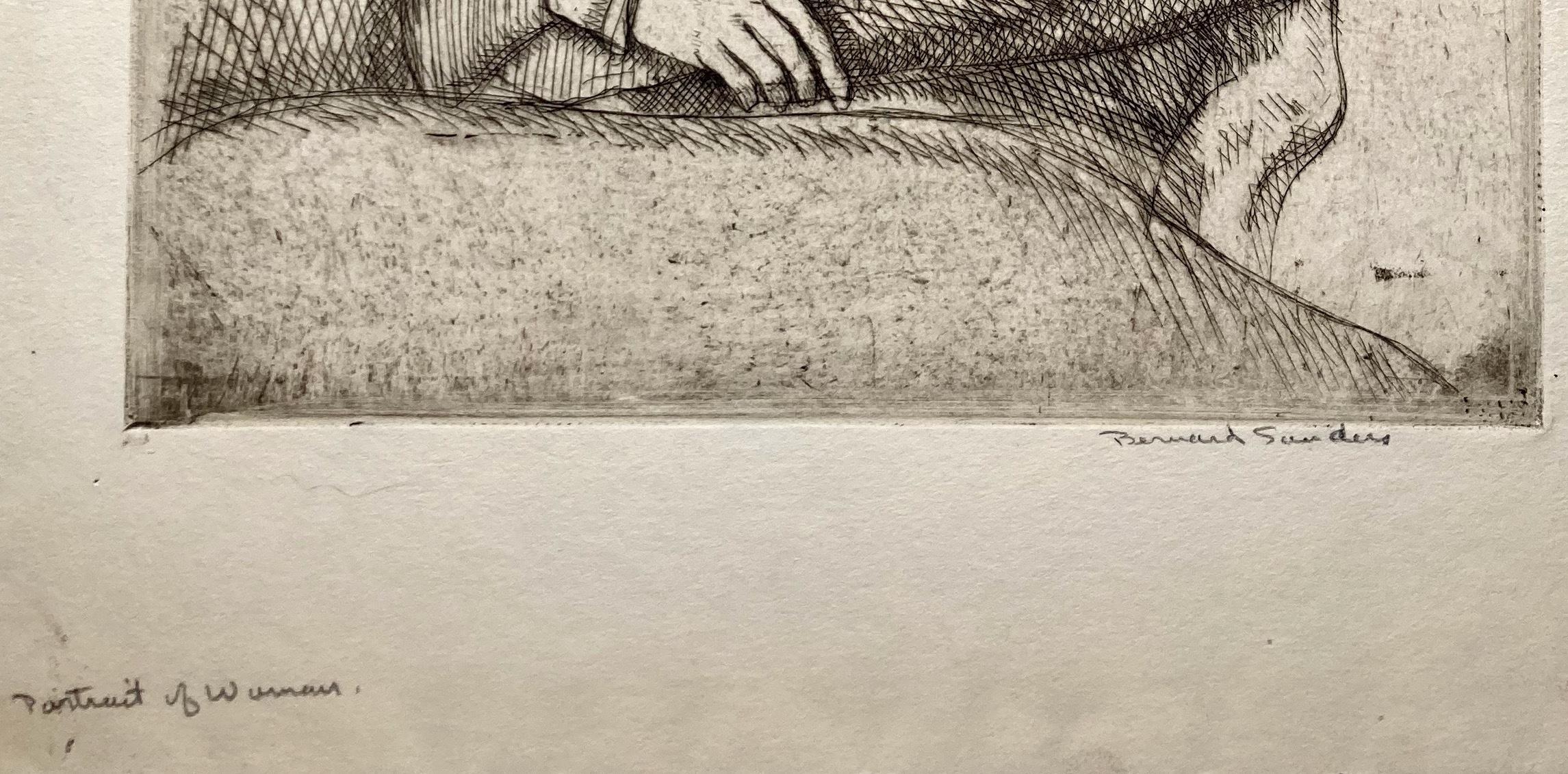 Bernard Sanders, Ritratto di donna (con panino), 1925 circa in vendita 3