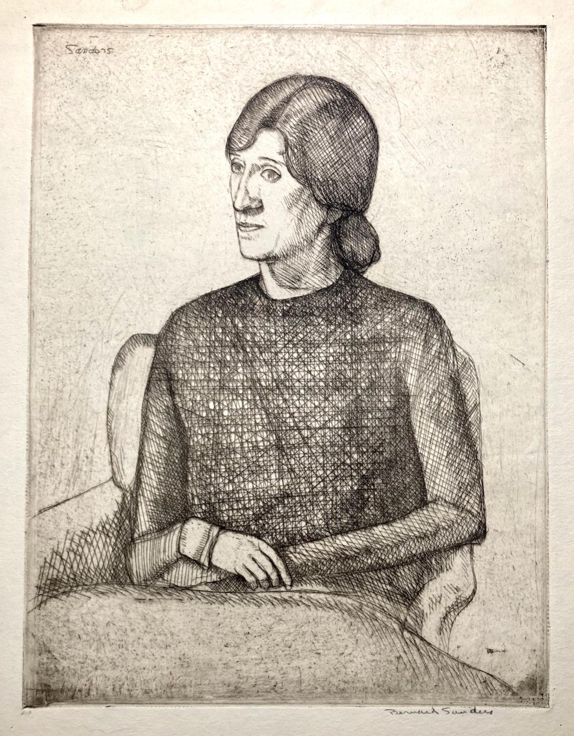 Bernard Sanders, Ritratto di donna (con panino), 1925 circa
