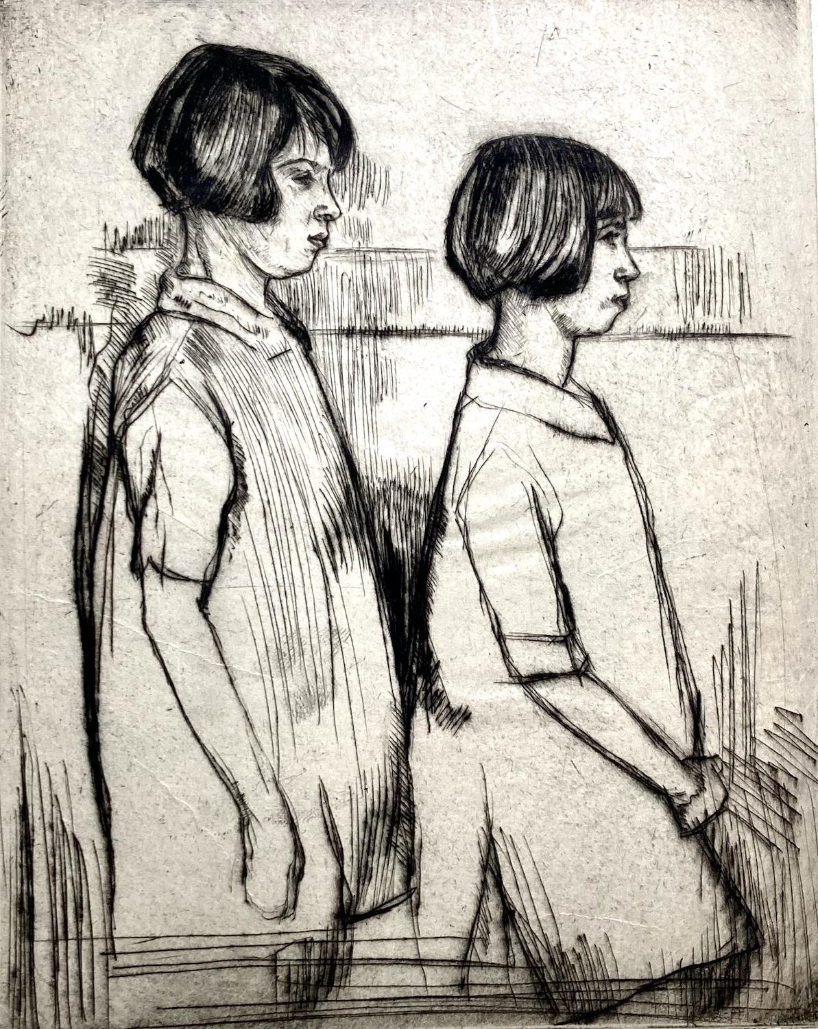 Bernard Sanders, (Dos jovencitas), hacia 1925 en venta 1