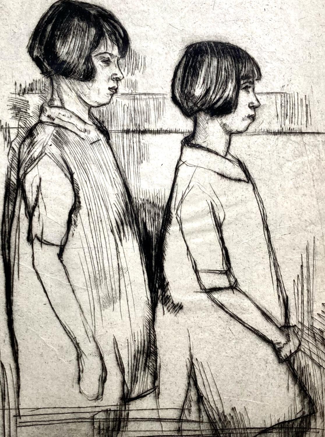 Bernard Sanders, (Dos jovencitas), hacia 1925 en venta 2