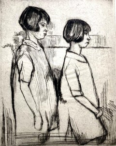 Bernard Sanders, (Dos jovencitas), hacia 1925
