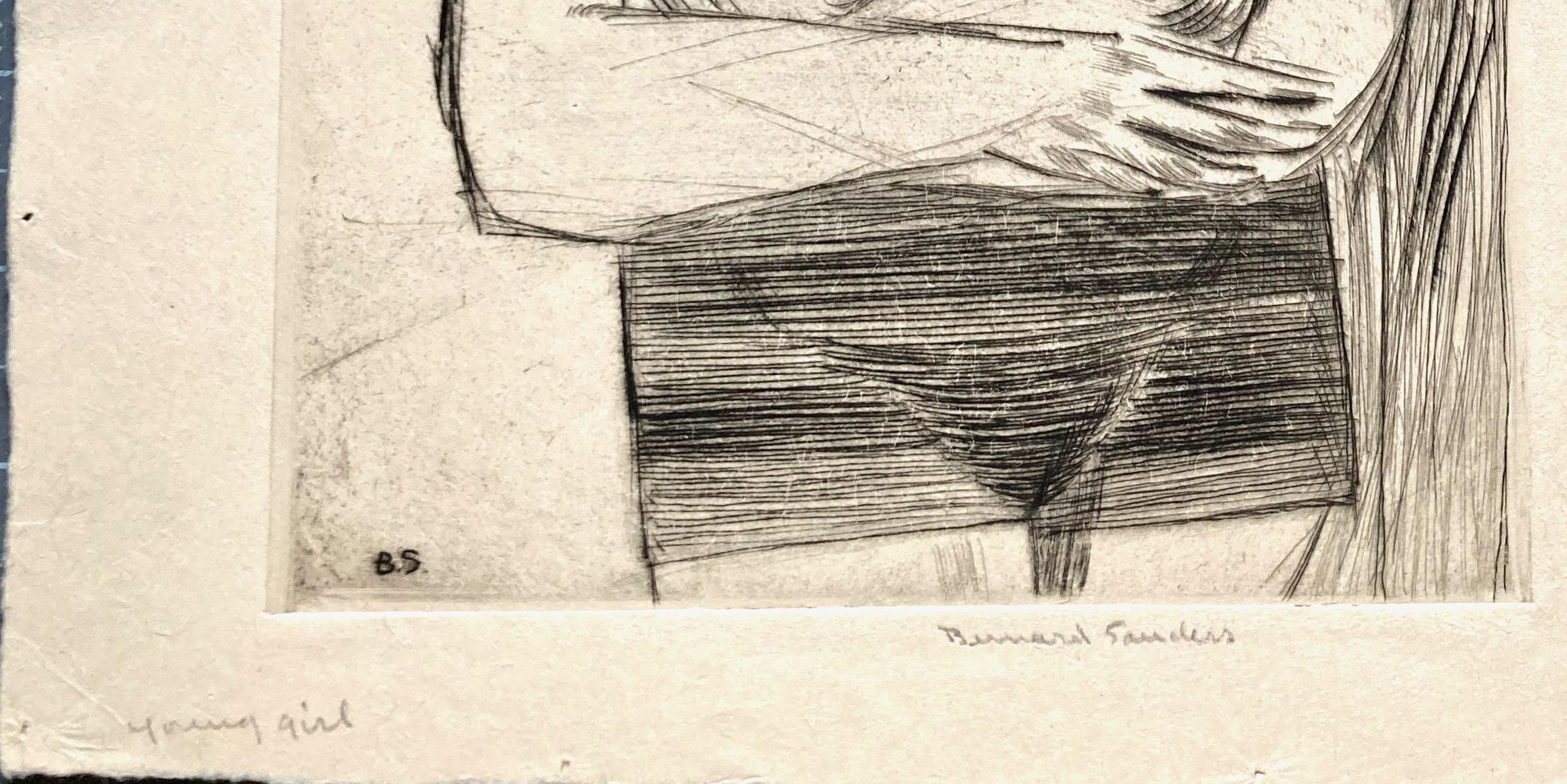 Bernard Sanders, Giovane ragazza (con le braccia incrociate), 1930 circa in vendita 2