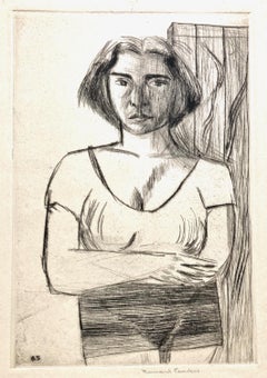 Bernard Sanders, Chica joven (con los brazos cruzados), hacia 1930