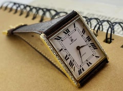 Bernard Schipper 14K Yellow Gold & Diamond Tank (Rectangle) Quartz Mens’ Watch