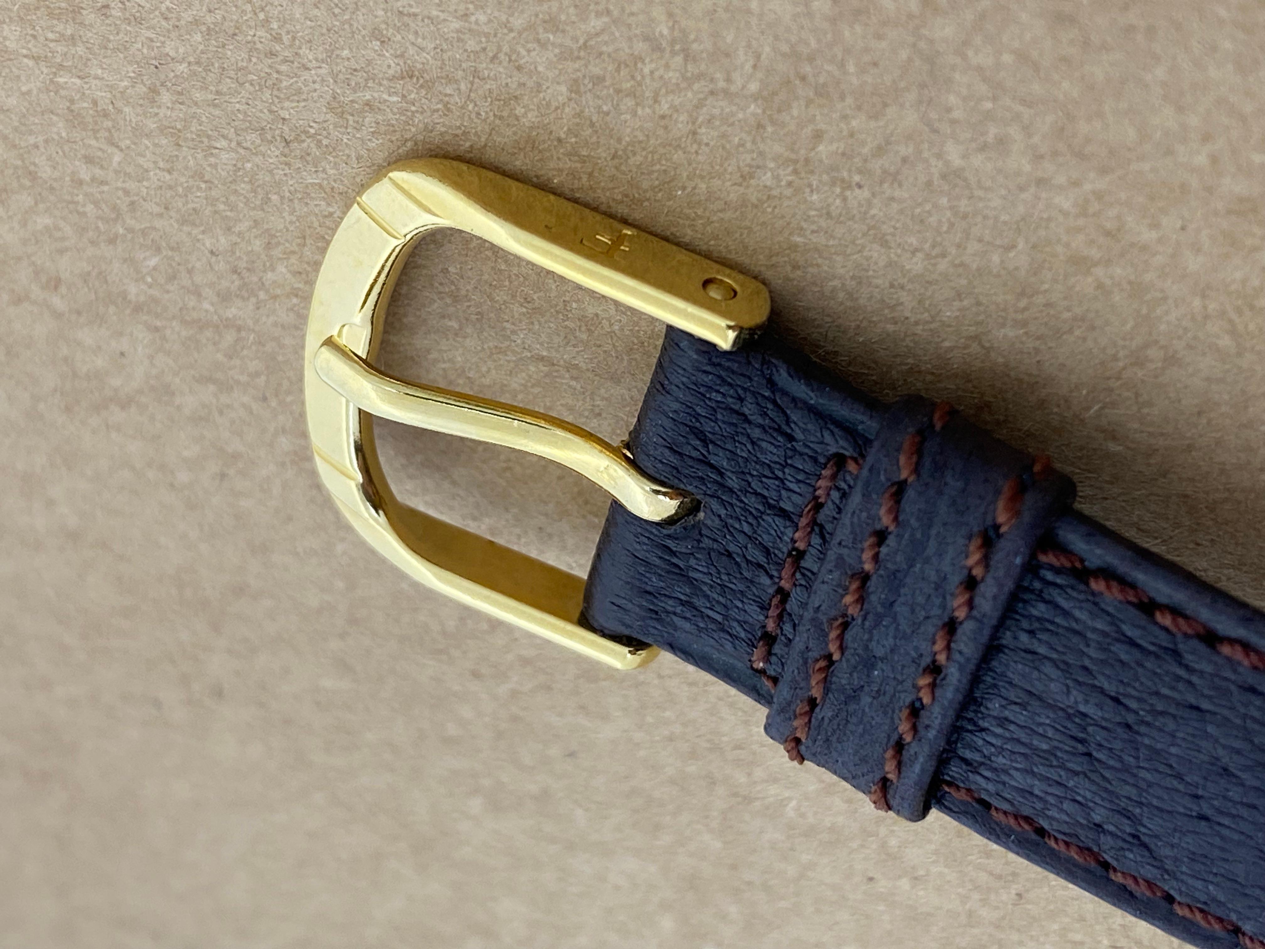 Bernard Schipper 14K Gelbgold & Diamant Tank (Rechteck) Quarz Herrenuhr im Angebot 3