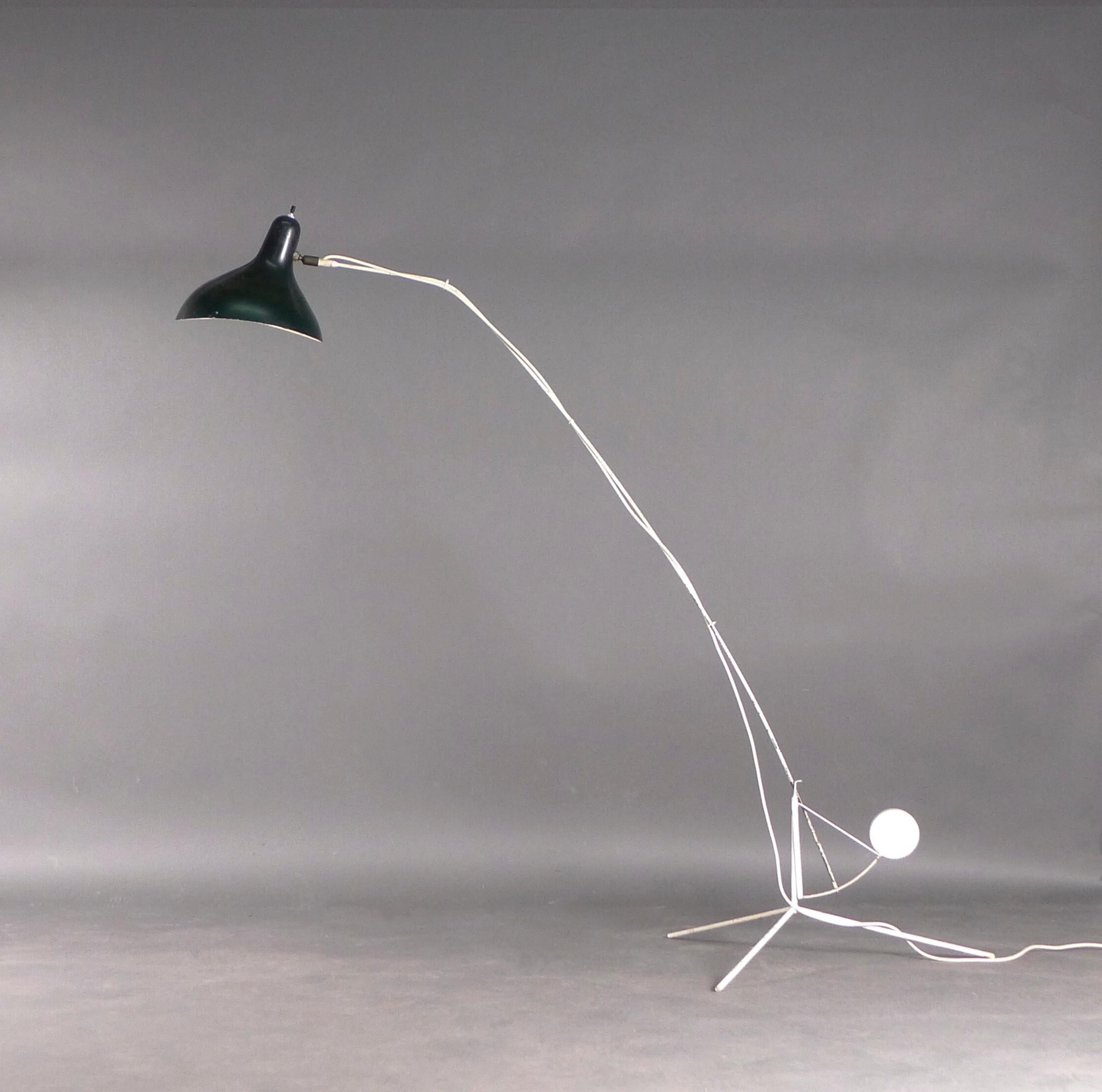 Mid-Century Modern Bernard Schottlander, lampadaire Mantis, modèle BS1B, J T Kalmar, original des années 1950 en vente