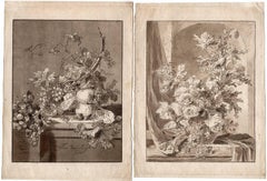 Antique Untitled - Two still lifes of fruit and flowers.