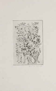 Carnival  - Etching by Bernard Schultze - 1964