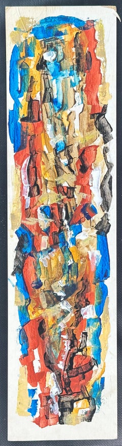 Cubist mid-century abstract expressionist painting