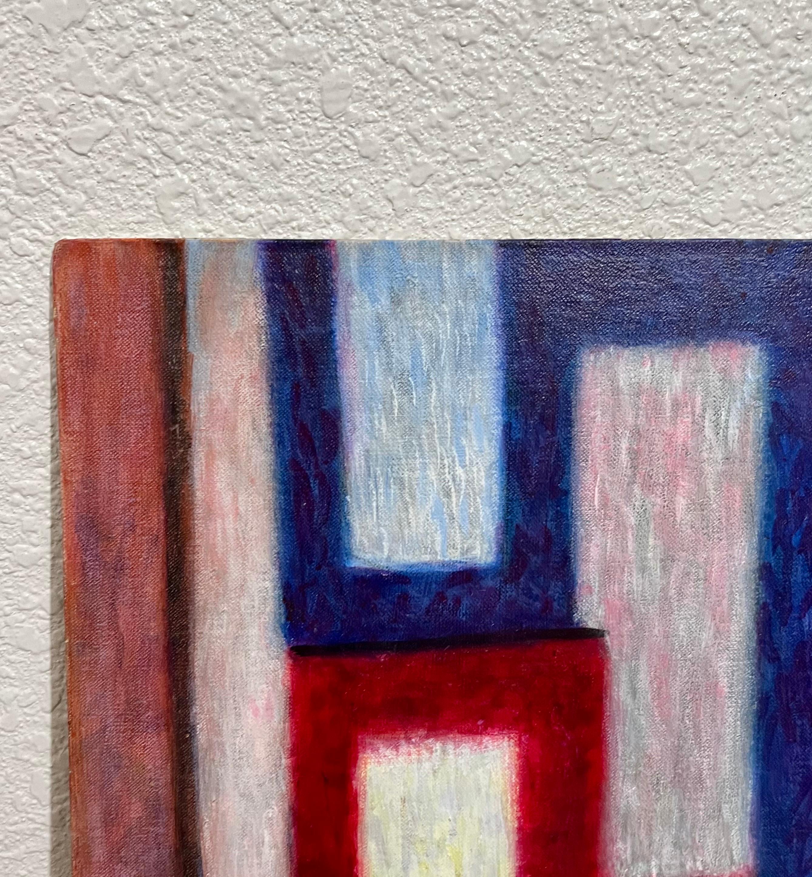 Mod Abstrakt Expressionist Ölgemälde Bernard Segal New Hope PA Modernist Art im Angebot 15