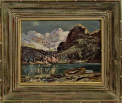 Vintage Landscape with Lake