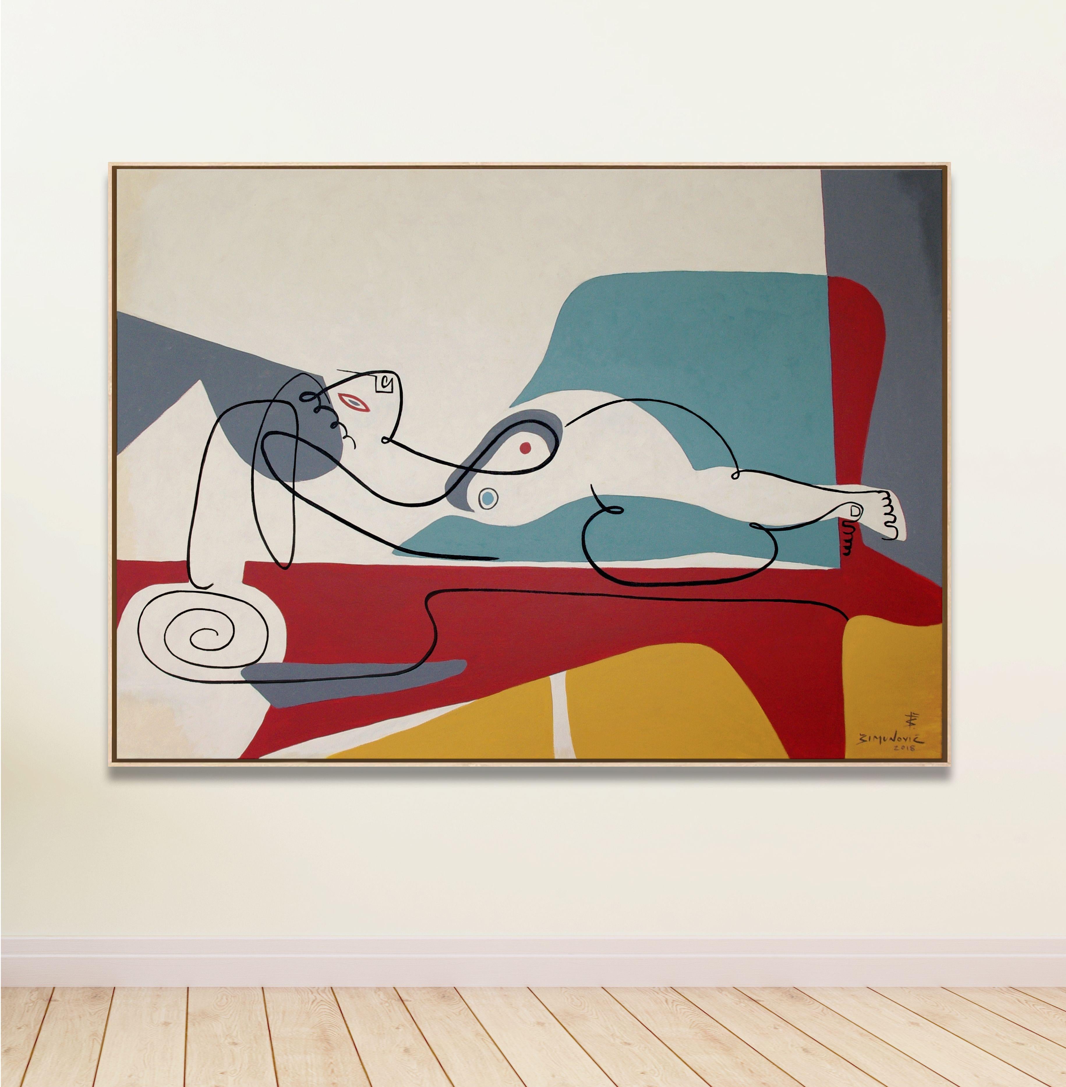 A Rose is still a Rose, Gemälde, Acryl auf Leinwand (Zeitgenössisch), Painting, von Bernard Simunovic