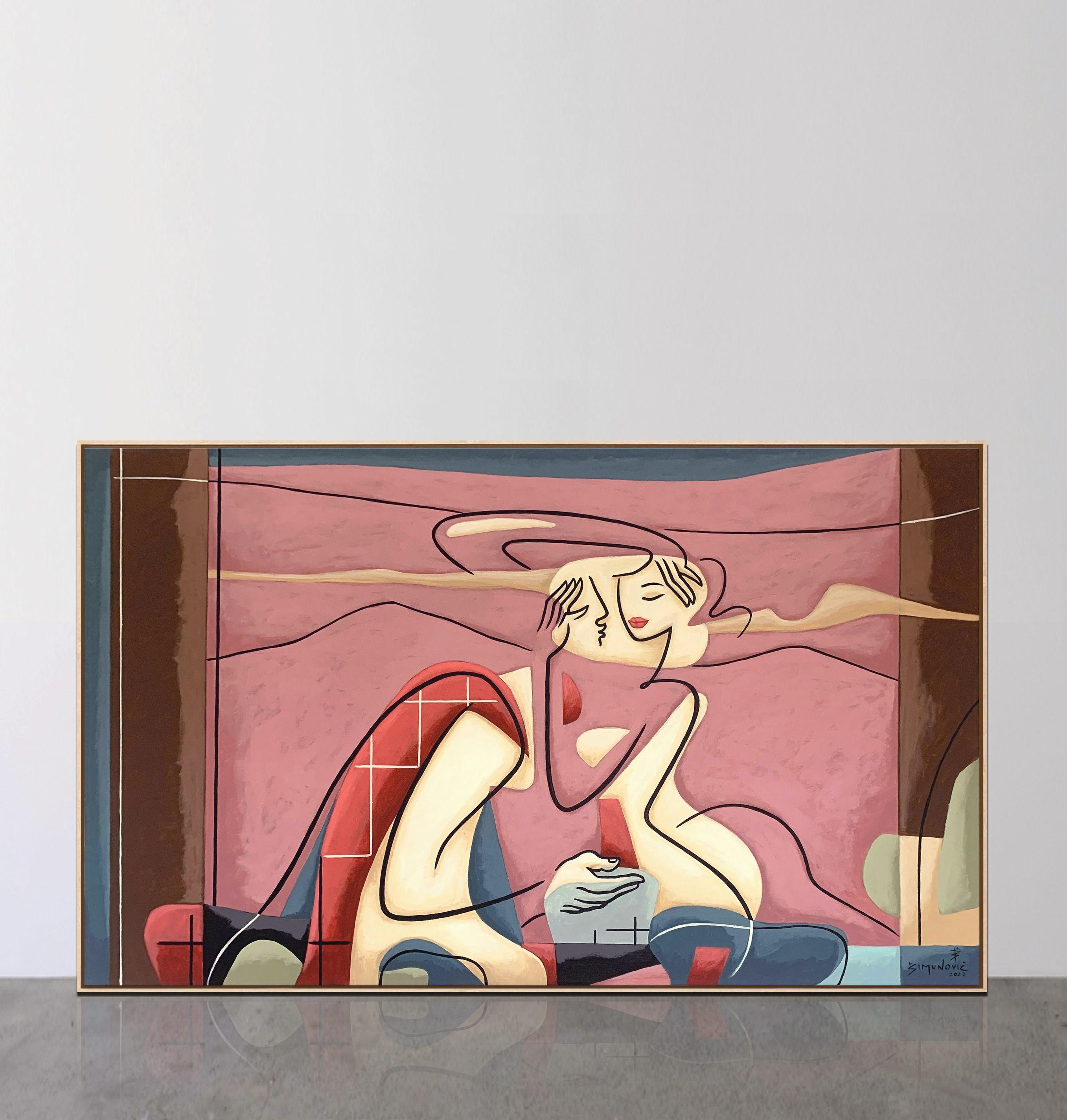 Cuore coraggioso, cuore tenero, Pittura, Acrilico su tela - Painting Espressionista di Bernard Simunovic