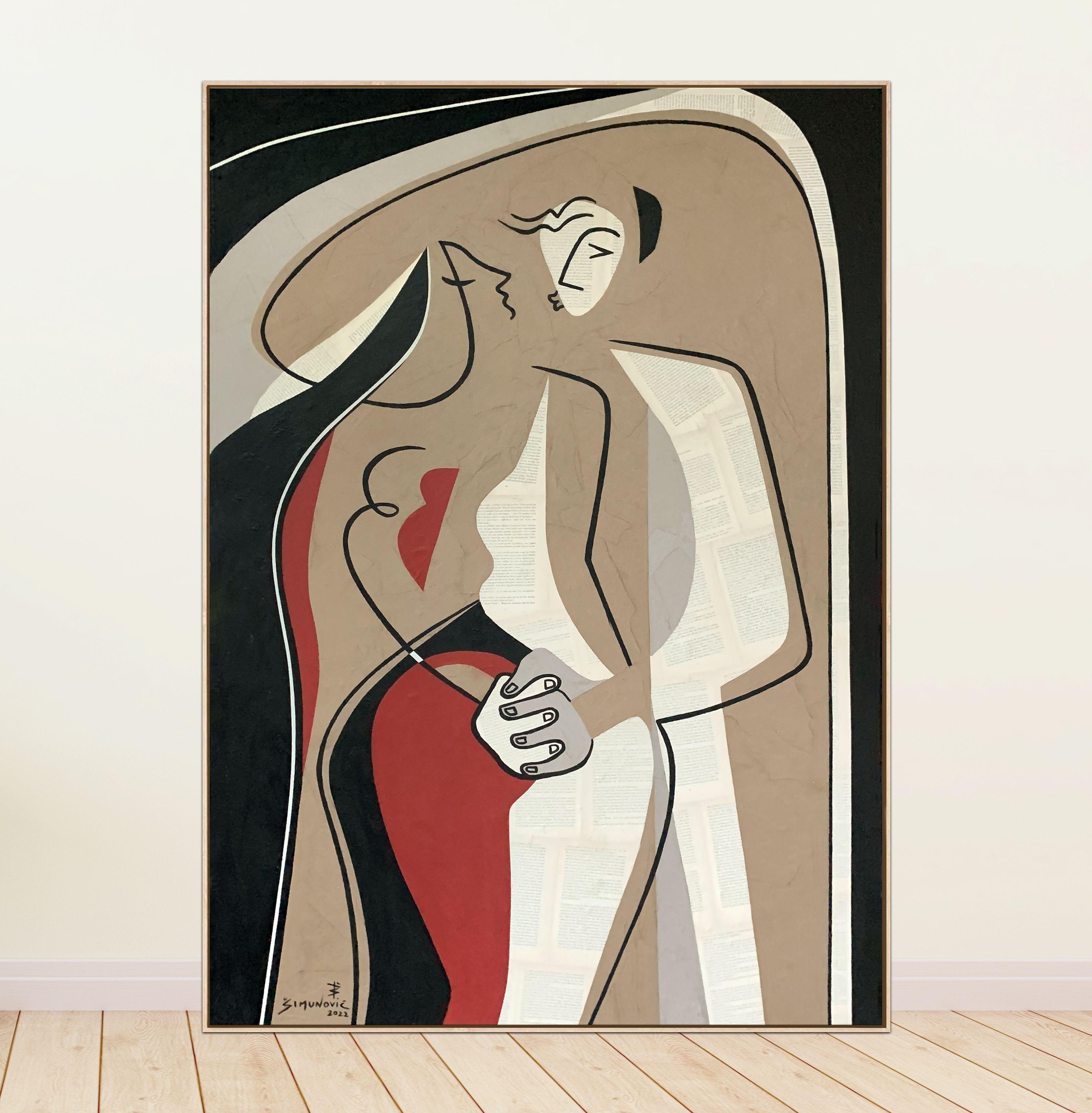 honestly connected, Painting, Acrylic on Canvas For Sale 1