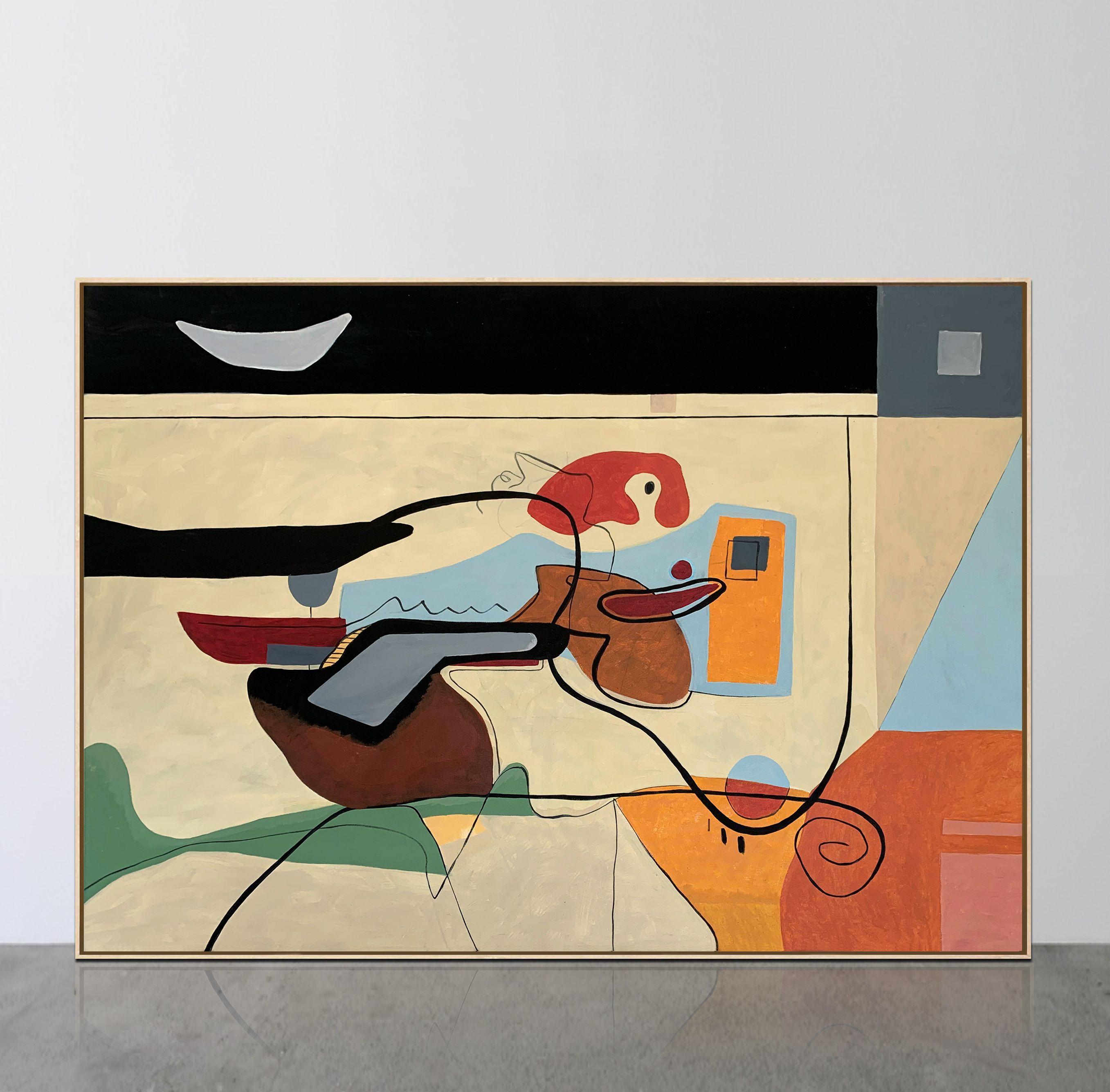 Alegría en casa, Pintura, Acrílico sobre lienzo - Painting de Bernard Simunovic
