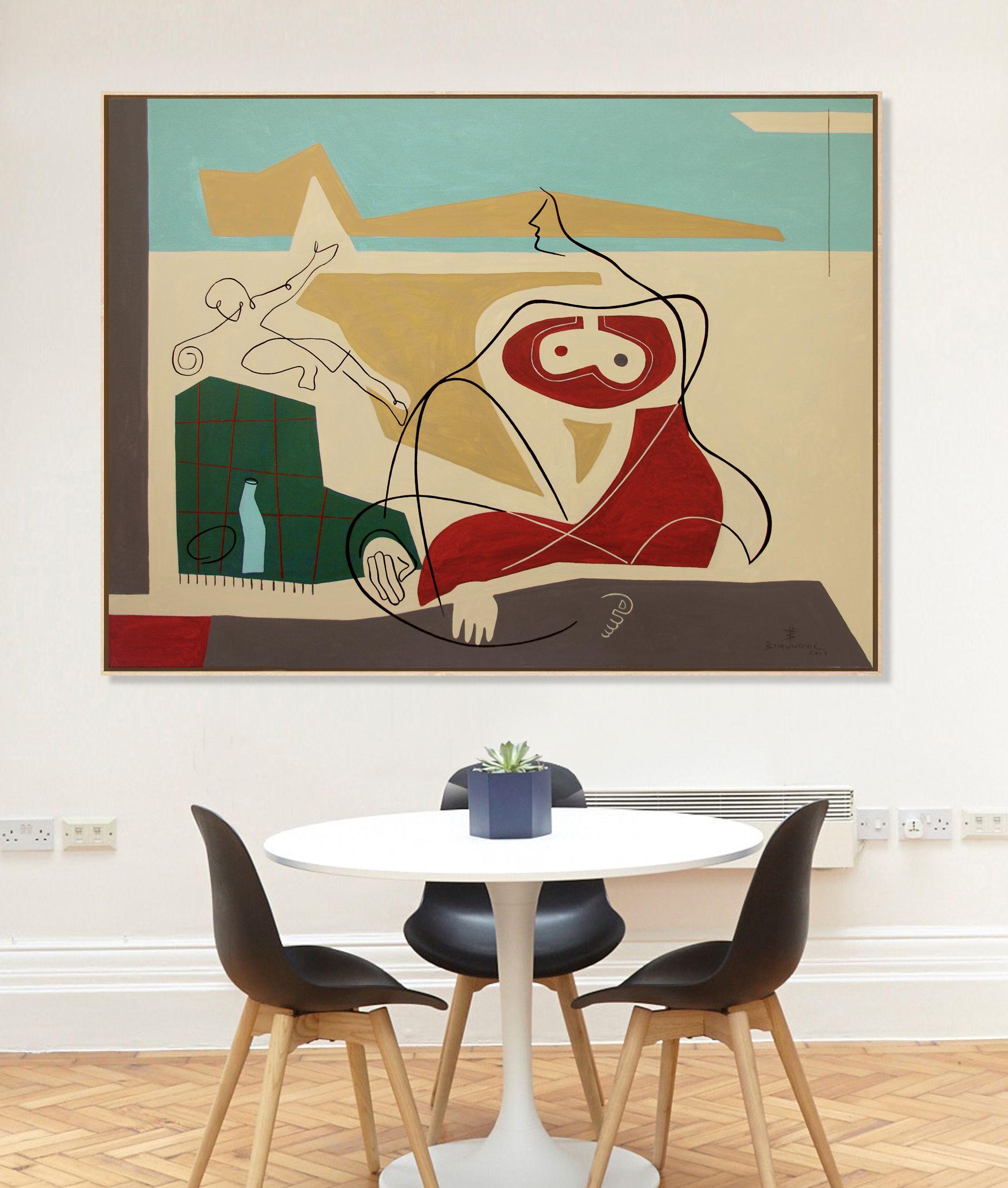 Un día junto al mar, Pintura, Acrílico sobre lienzo en venta 1
