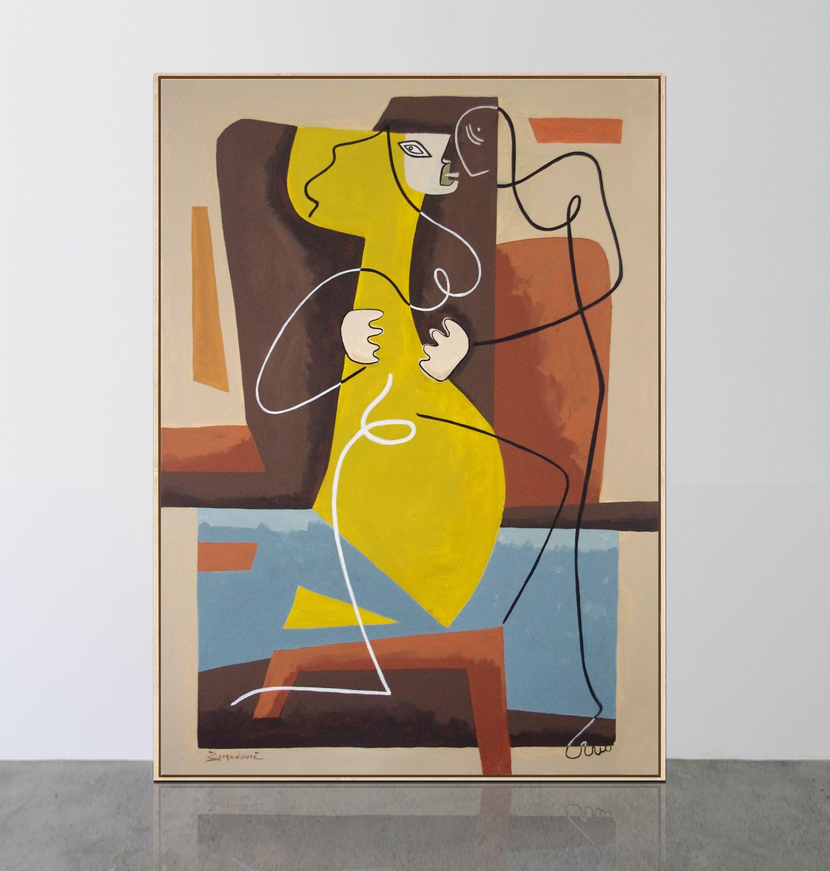 Così vicini, Pittura, Acrilico su tela - Painting Contemporaneo di Bernard Simunovic