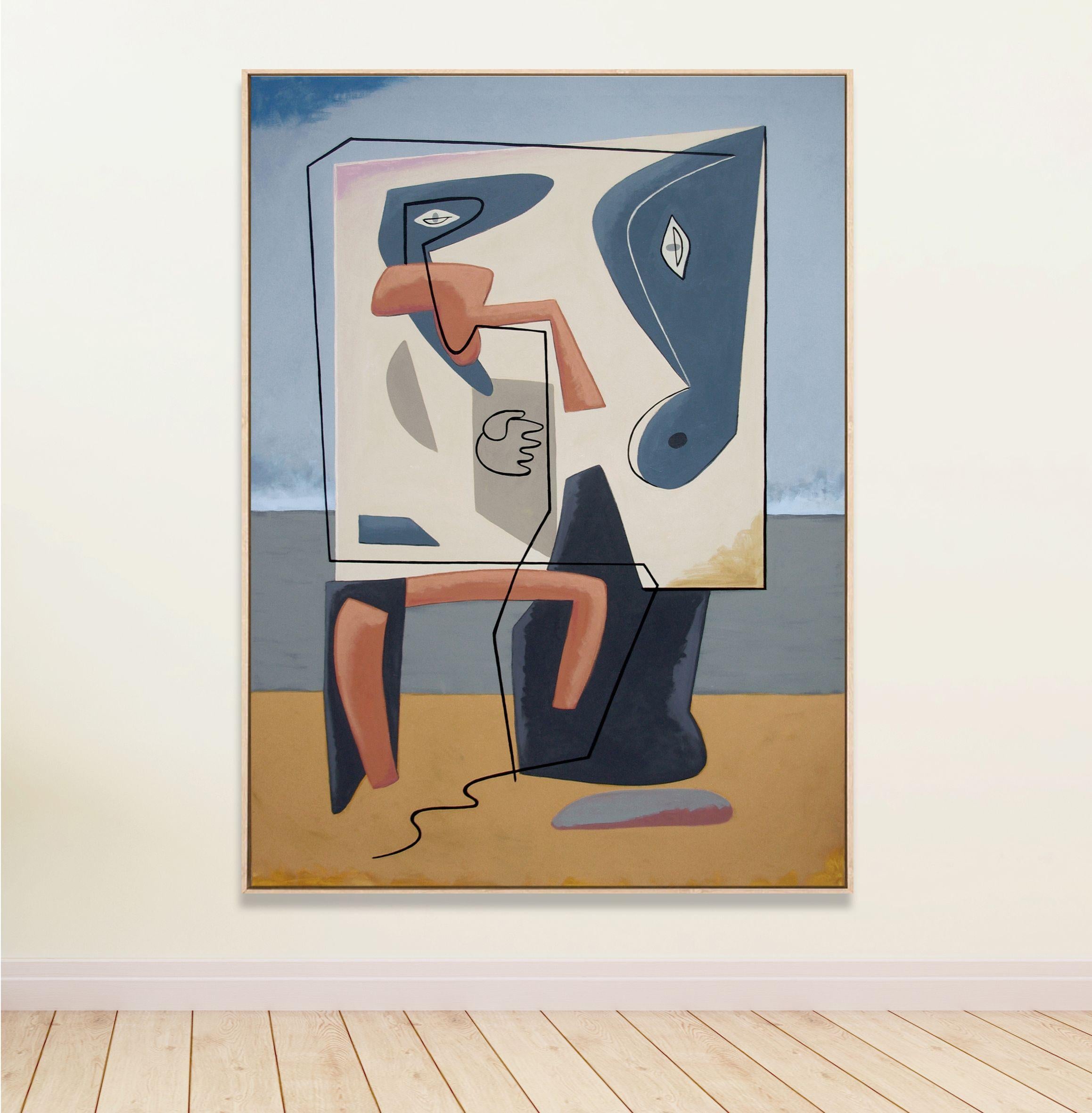 Stand by Me, Pittura, Acrilico su tela - Painting di Bernard Simunovic