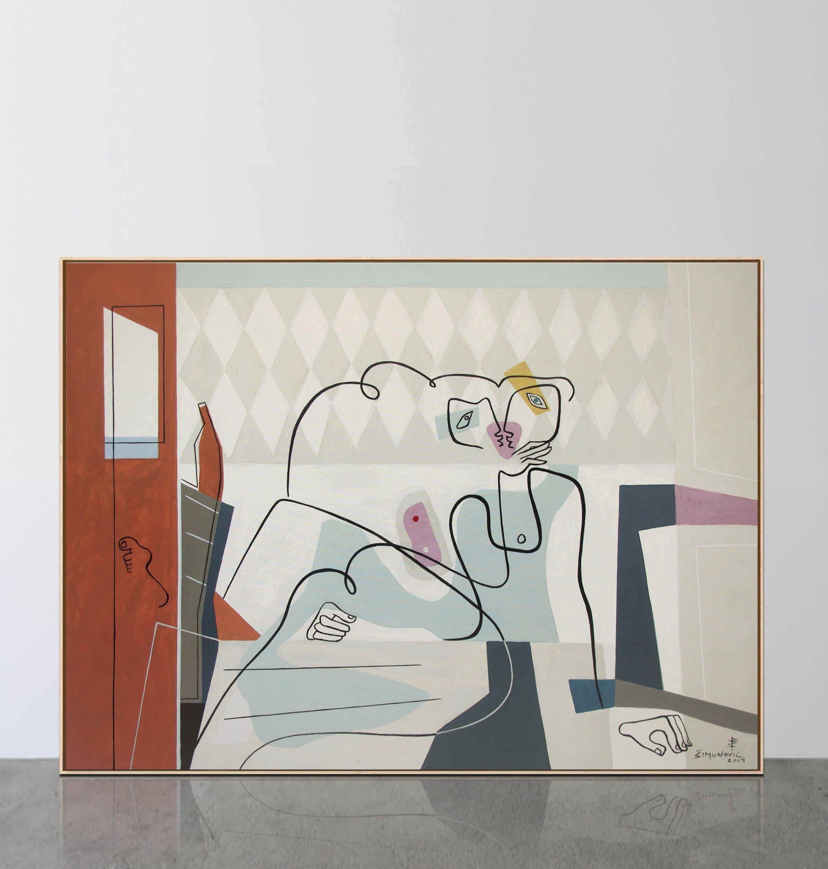 Incondicional  Bernard Simunovic, Alemania, 2019  Acrílico sobre lienzo,   110 x 150 cm :: Pintura :: Contemporánea :: Esta obra viene con un certificado oficial de autenticidad firmado por el artista :: Lista para colgar: No :: Firmado: Sí ::