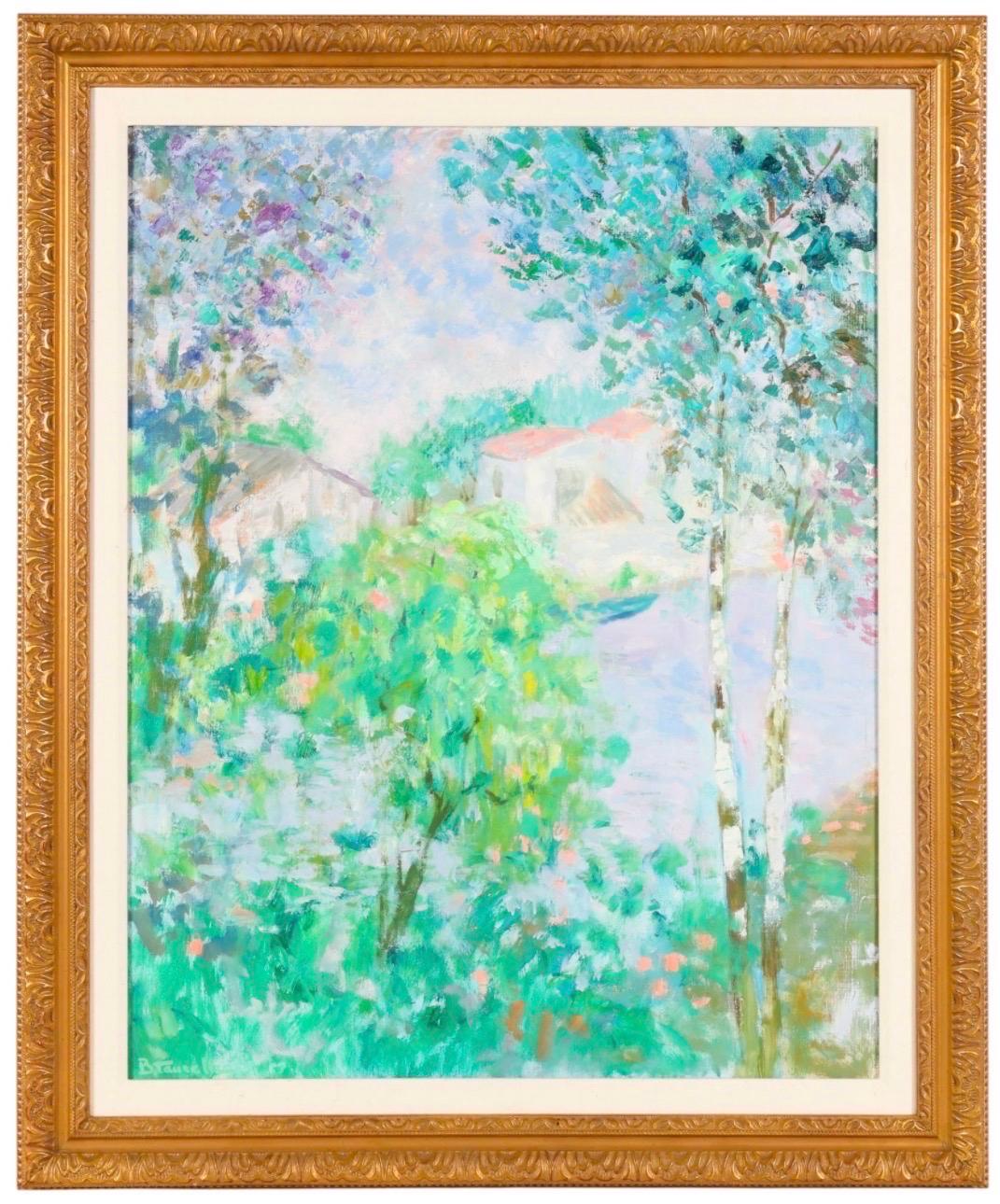 Large Fauvist French Post Impressionist Oil Painting Bernard Taurelle