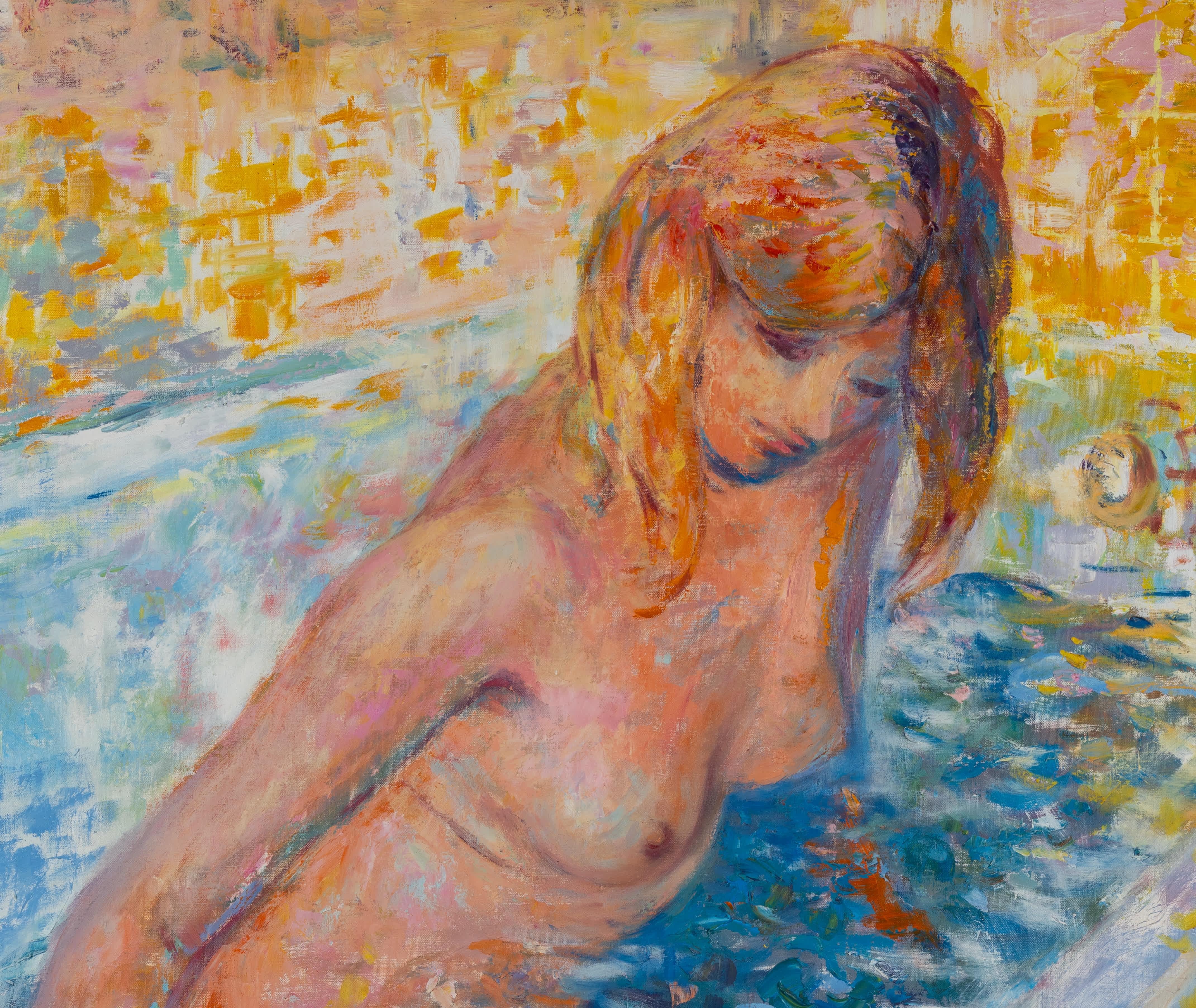 L’eau Tiède (Moderne), Painting, von Bernard Taurelle