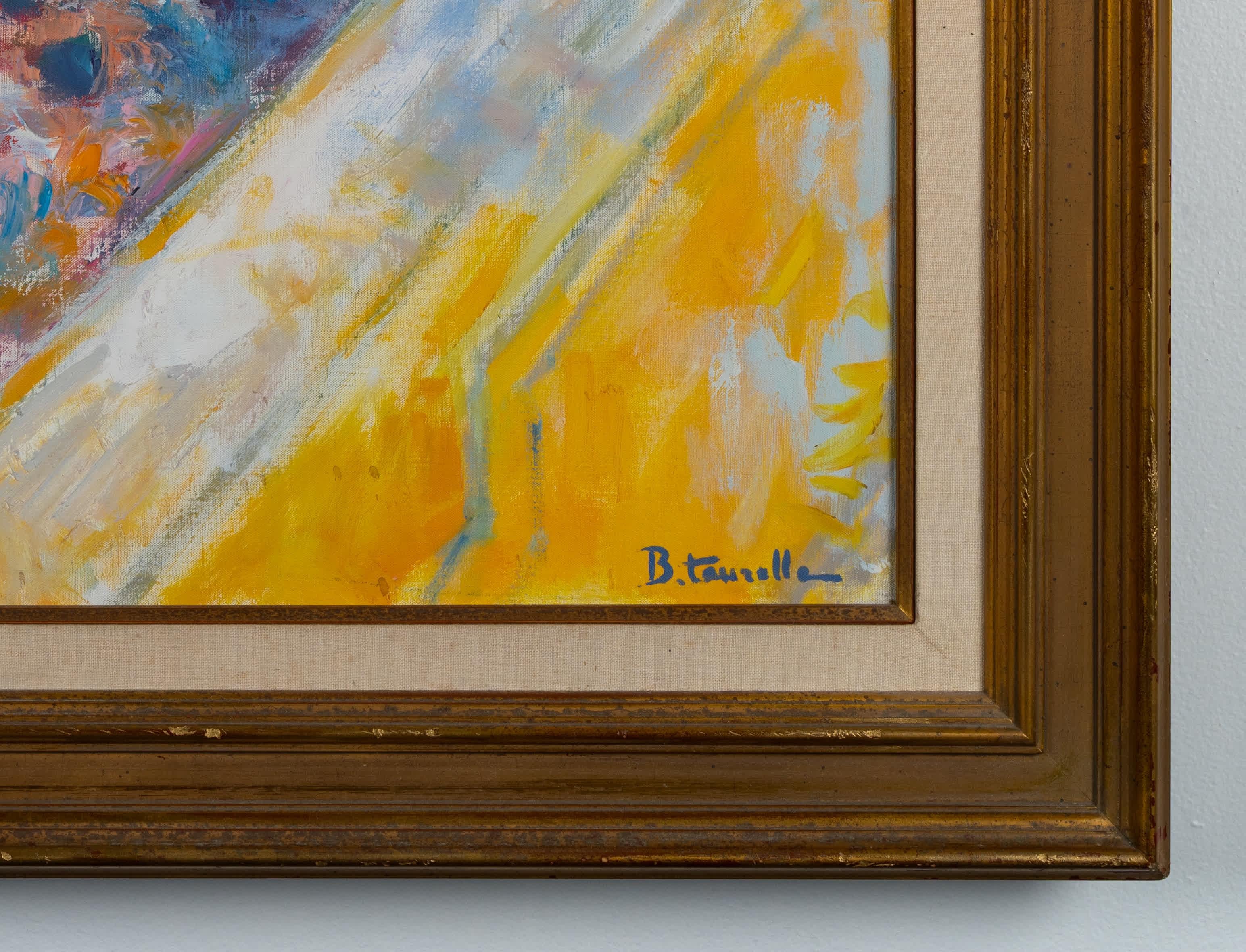 L’eau Tiède (Braun), Nude Painting, von Bernard Taurelle