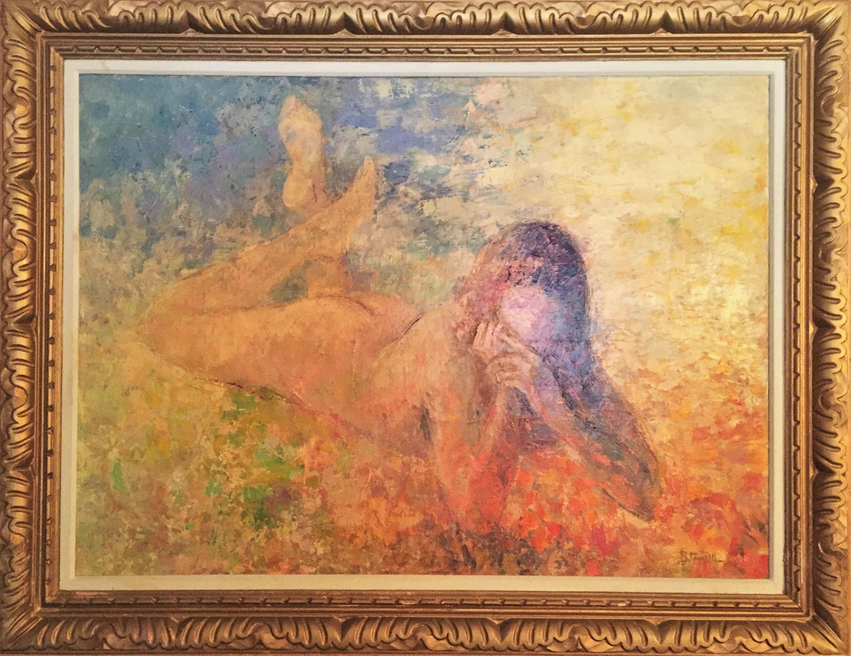 Signed lower right corner.
Stamped en verso Galerie Felix Vercel Paris - New York.
Original period frame.

Bernard Taurelle (French, B. 1931) is a famous French artist, widely known for his impressionistic paintings. He graduated college at 19 with