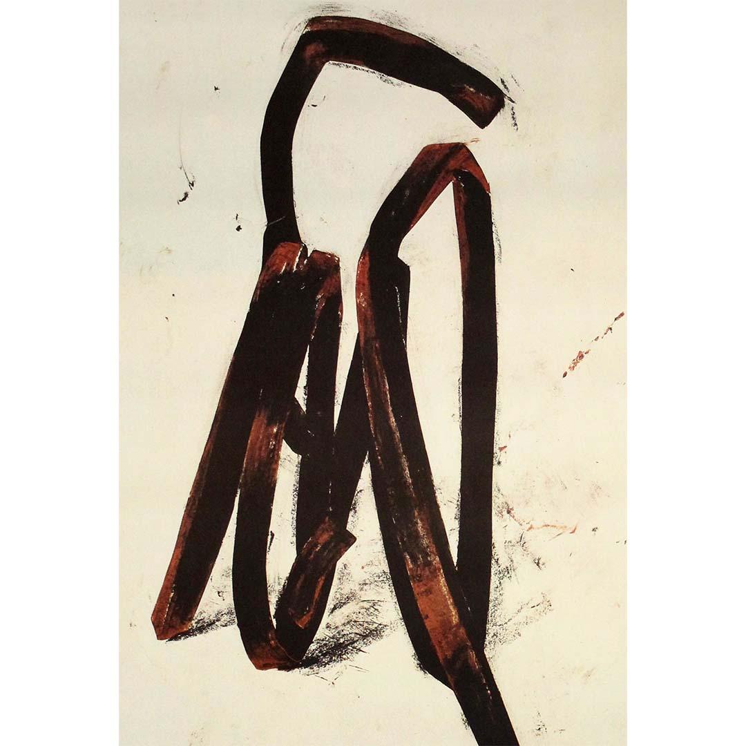 Original-Lithografie von Bernard Venet, die die Geste der Linie und die Abstraktion erforscht im Angebot 2