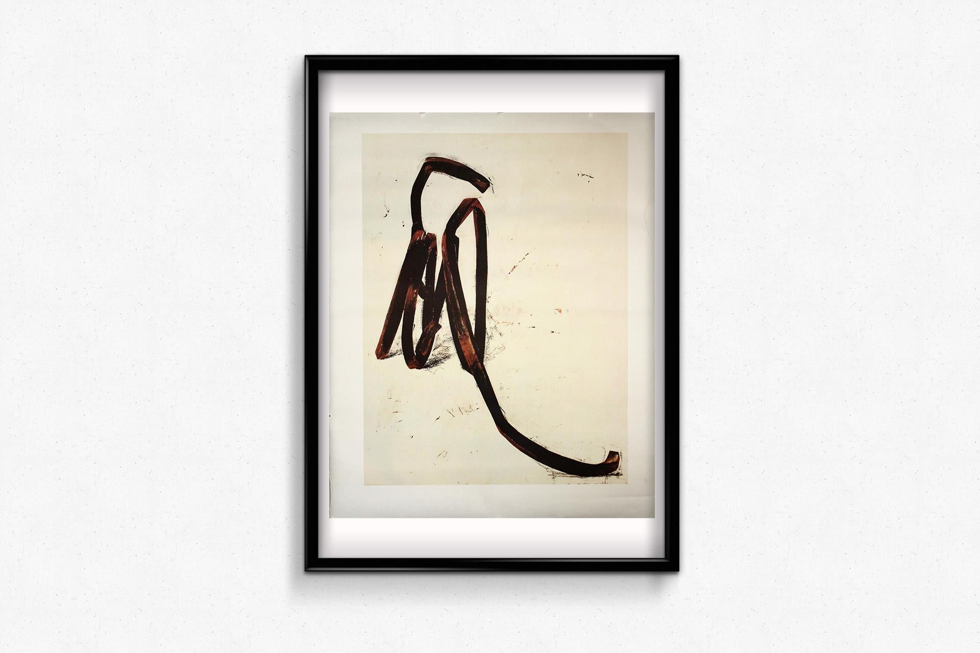 Original-Lithografie von Bernard Venet, die die Geste der Linie und die Abstraktion erforscht im Angebot 3