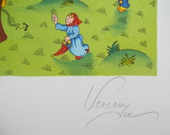 Naive Art : The Balloon - Original lithograph, Signed and Numbered / 100