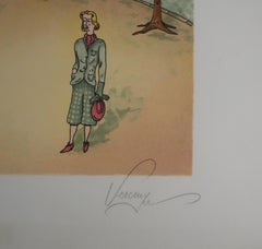 The Parisian Kiosk - Original Handsigned Lithograph