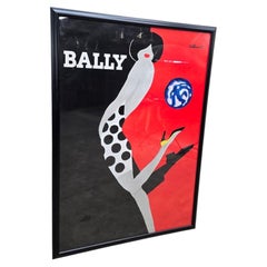 Bernard Villemot “Bally Kick” Fashion Advertising Poster