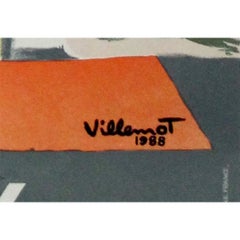 1988 manifesto originale di Bernard Villemot Eugénie Les Bains - La Cure Impériale