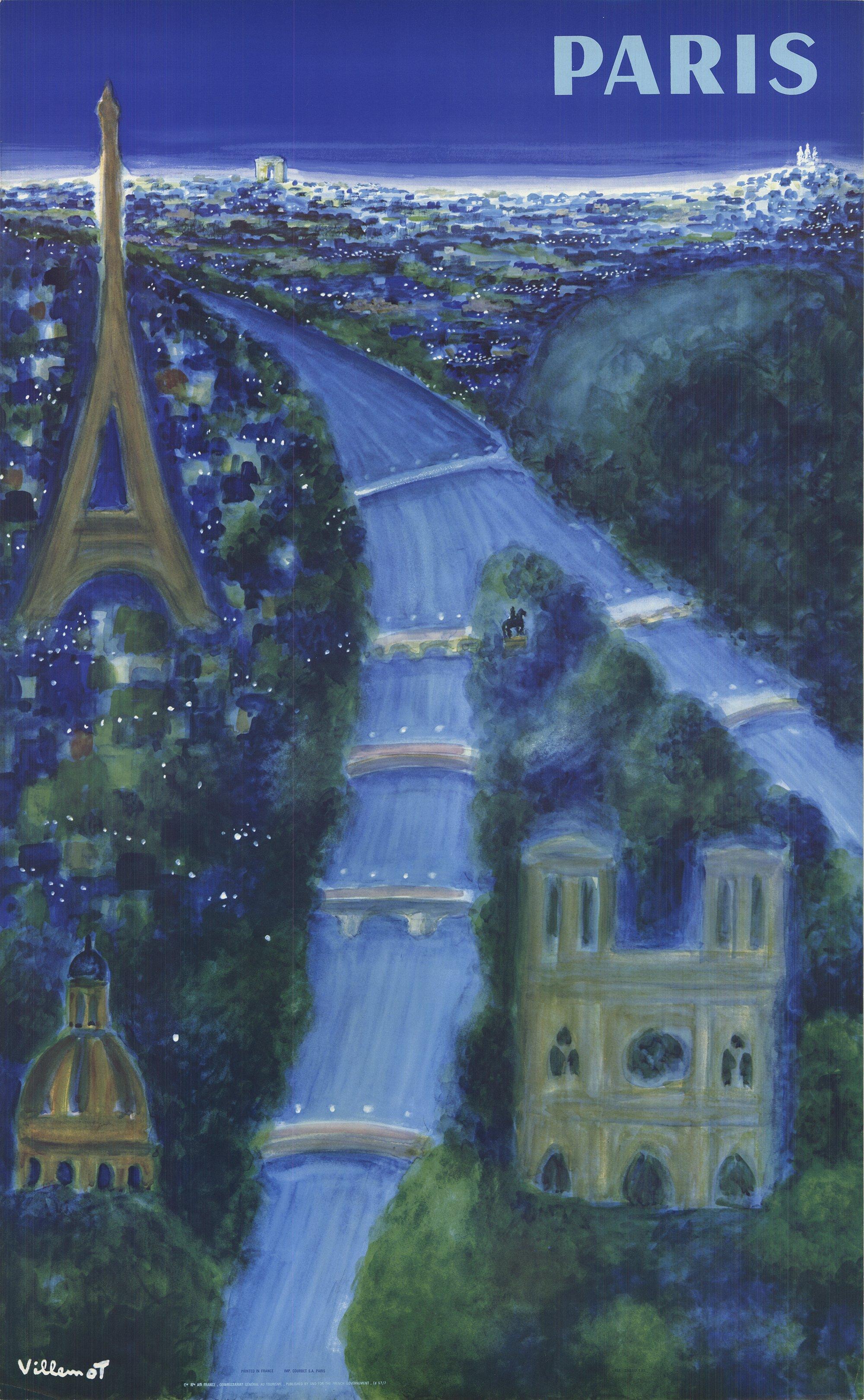 Bernard Villemot Original Vintage Poster Mont Saint Michel Island