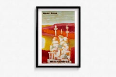 1967 manifesto originale di Bernard Villemot per Air France Near East