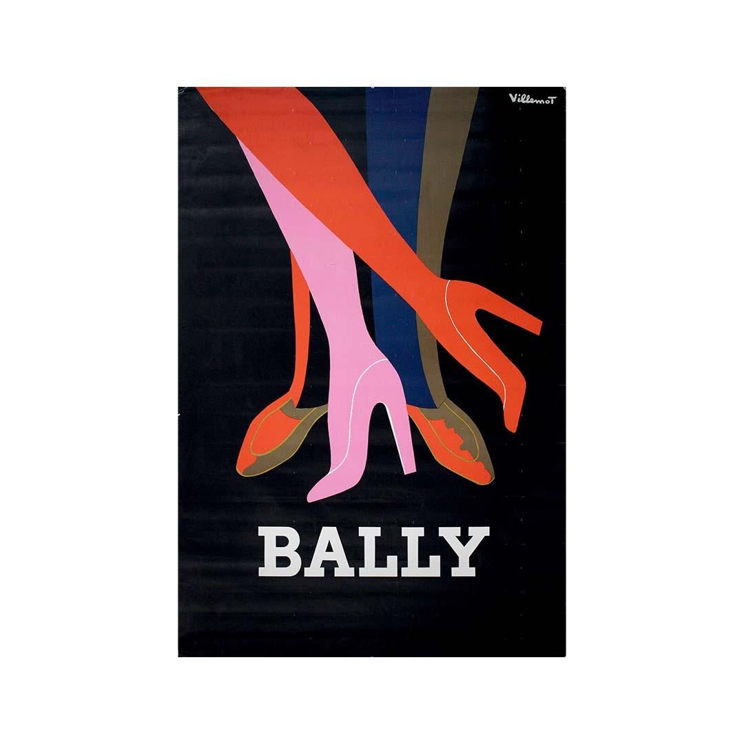 1979 original poster by Bernard Villemot - Bally Les Jambes en vente 1