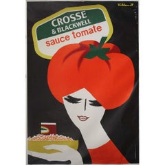 1981 Crosse & Blackwell Sauce Tomate Original Poster by Bernard Villemot