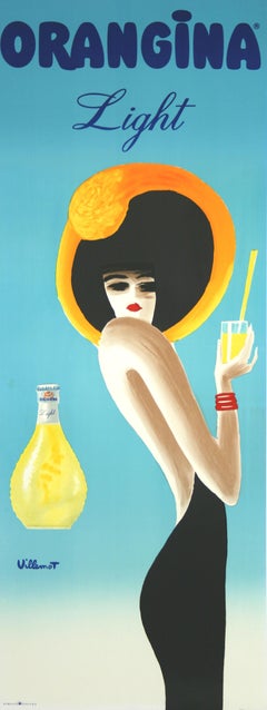 Affiche rétro originale orangina par Bernard Villemot 1989