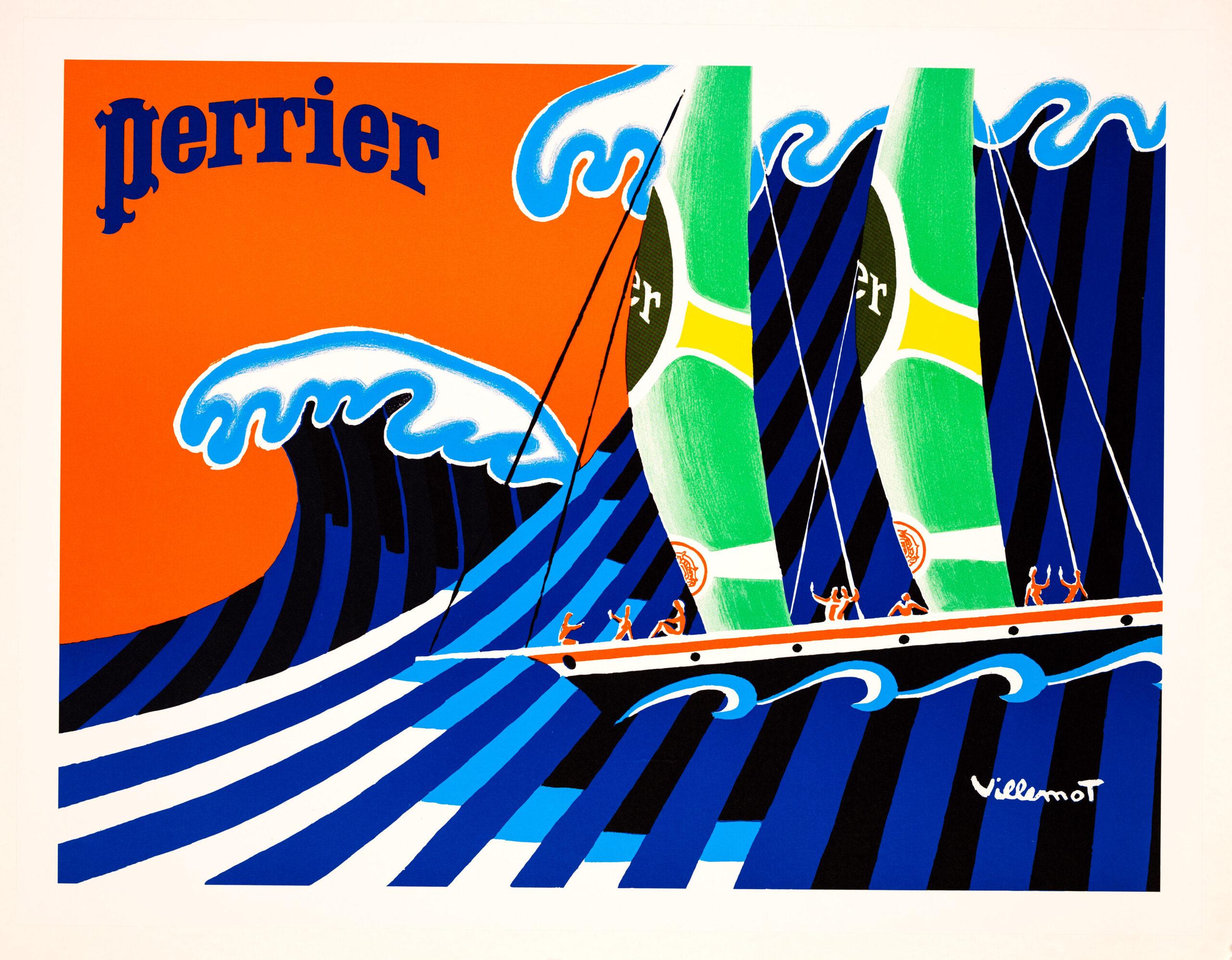 Perrier Hokusai wave By Bernard Villemot