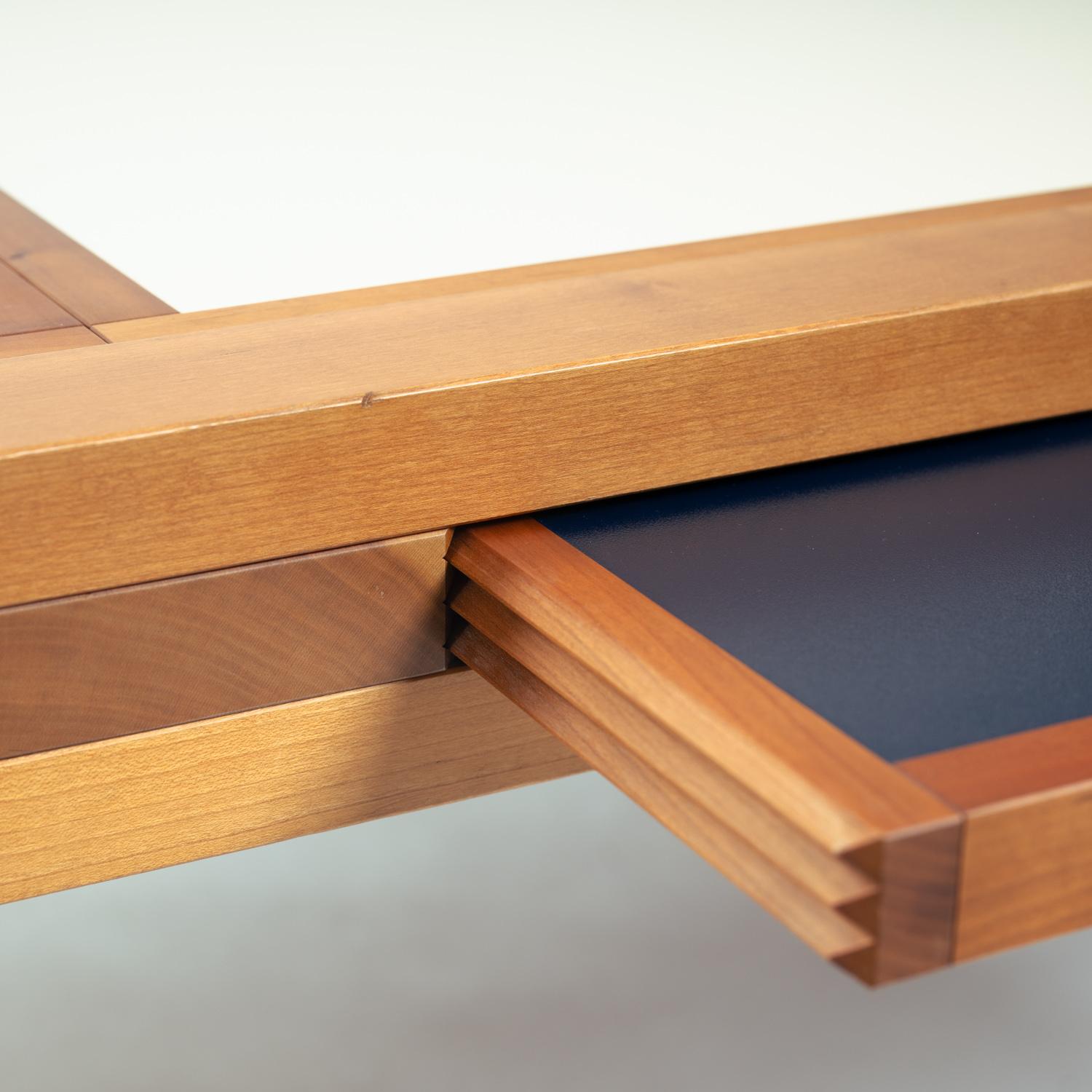 Table basse Bellato de Bernard Vuarnesson avec plateaux réversibles bleu blanc, 1970 en vente 5