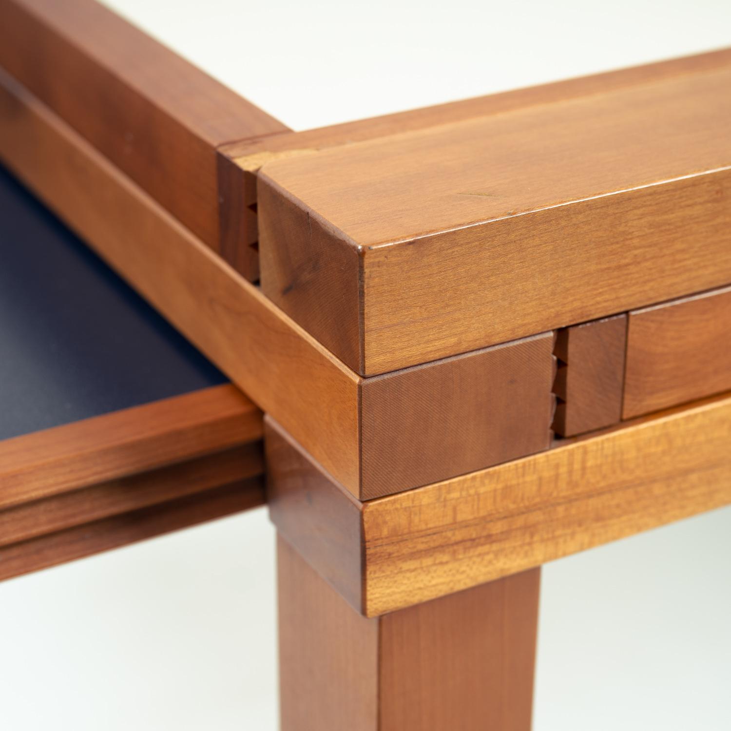 Table basse Bellato de Bernard Vuarnesson avec plateaux réversibles bleu blanc, 1970 en vente 6