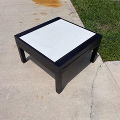 Table basse hexagonale en bois stratifié Bernard Vuarnesson, années 1980